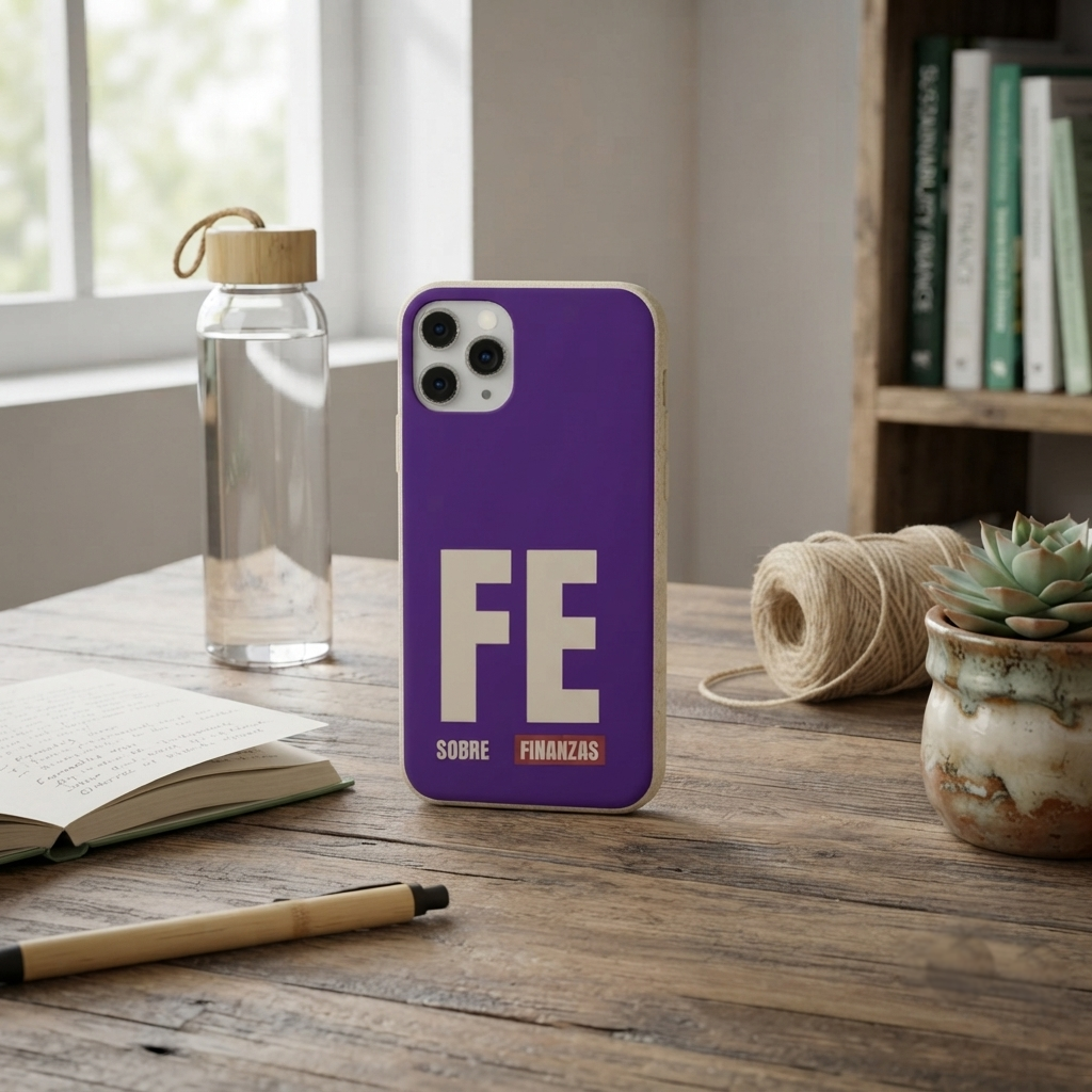 Funda Biodegradable "Fe sobre finanzas" - Protección Ecológica Premium