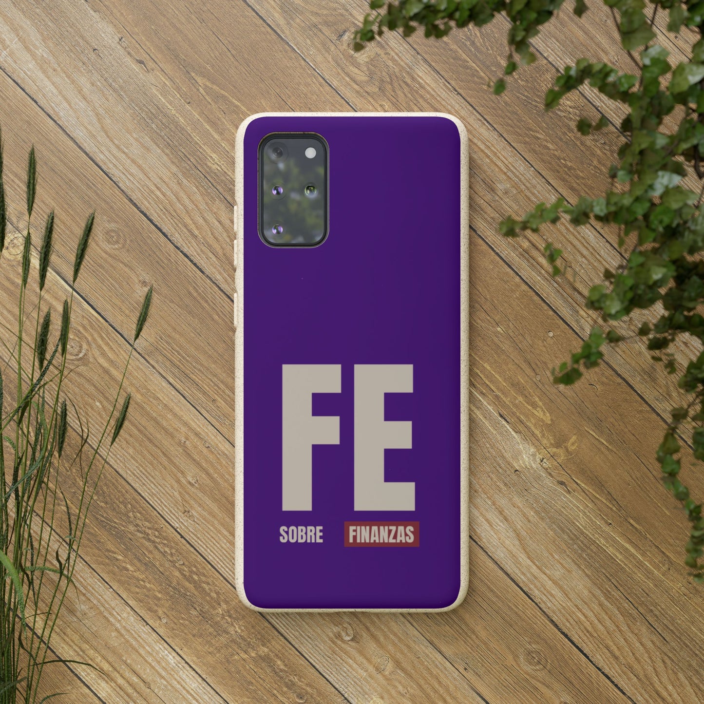 Funda Biodegradable "Fe sobre finanzas" - Protección Ecológica Premium