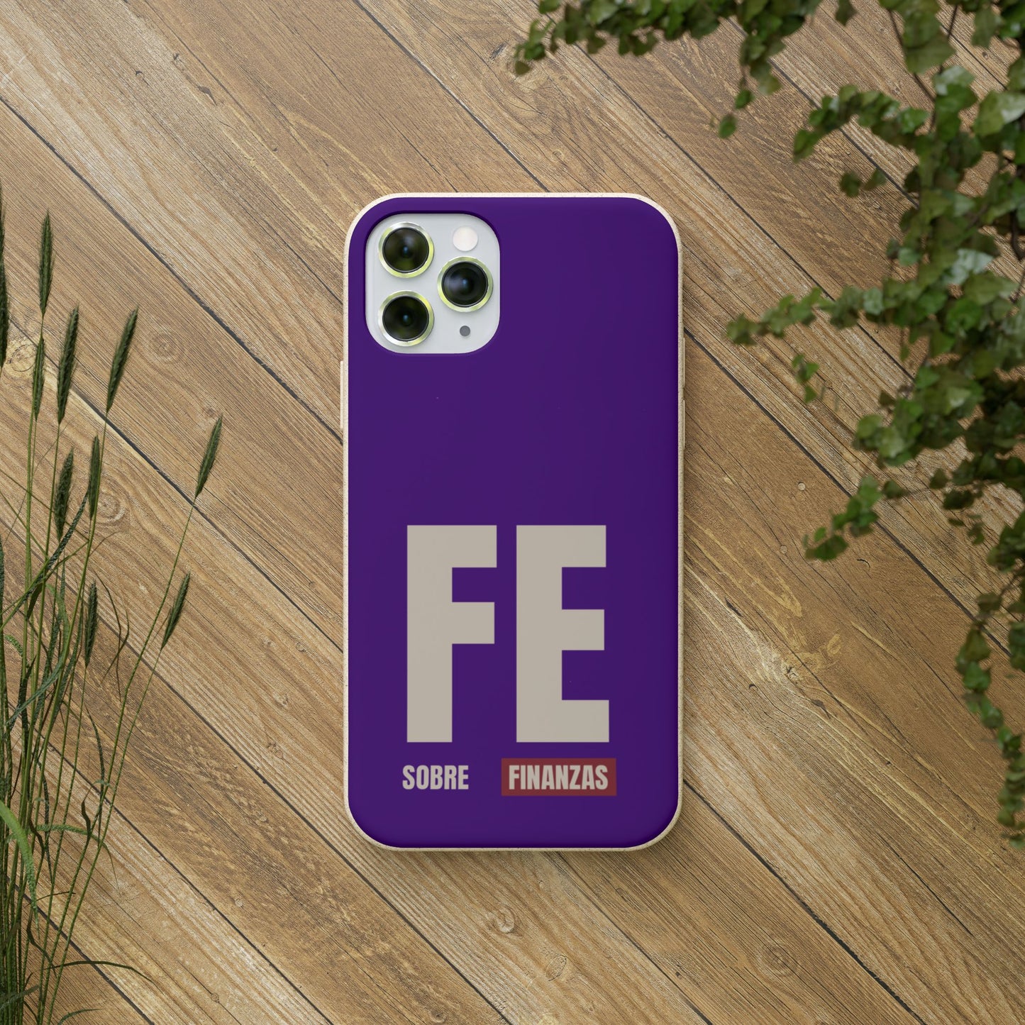 Funda Biodegradable "Fe sobre finanzas" - Protección Ecológica Premium