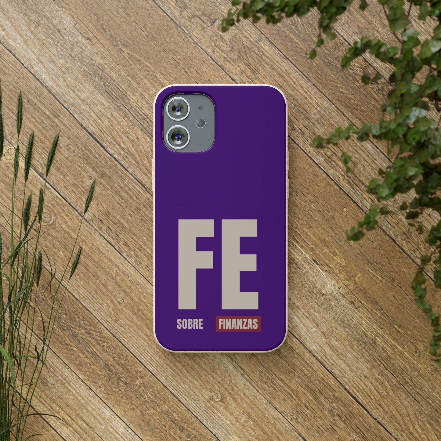 Funda Biodegradable "Fe sobre finanzas" - Protección Ecológica Premium