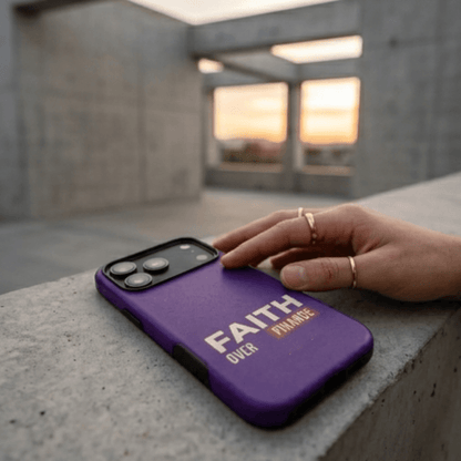 Faith Over Finance Premium iPhone Case - Christian Scripture Gift - Sleek Matte Tough Cover