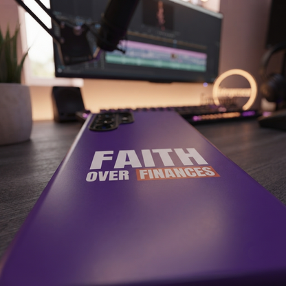 "Faith Over Finance" Protective Case - Minimalist Christian Streetwear Style