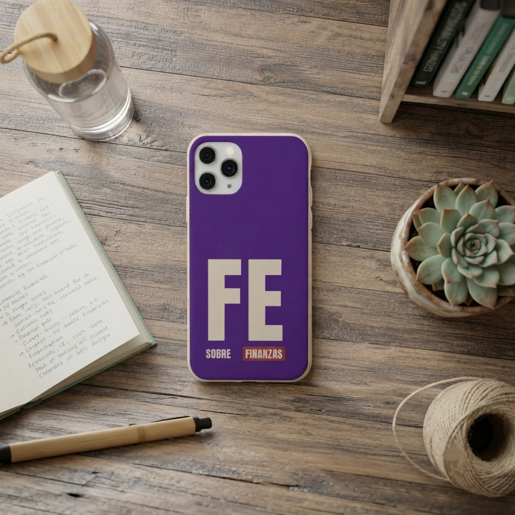 Funda Biodegradable "Fe sobre finanzas" - Protección Ecológica Premium