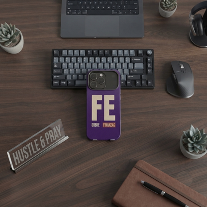 Funda iPhone MagSafe "Fe sobre Finanzas" - Case Resistente para Emprendedores - Linaje Latino