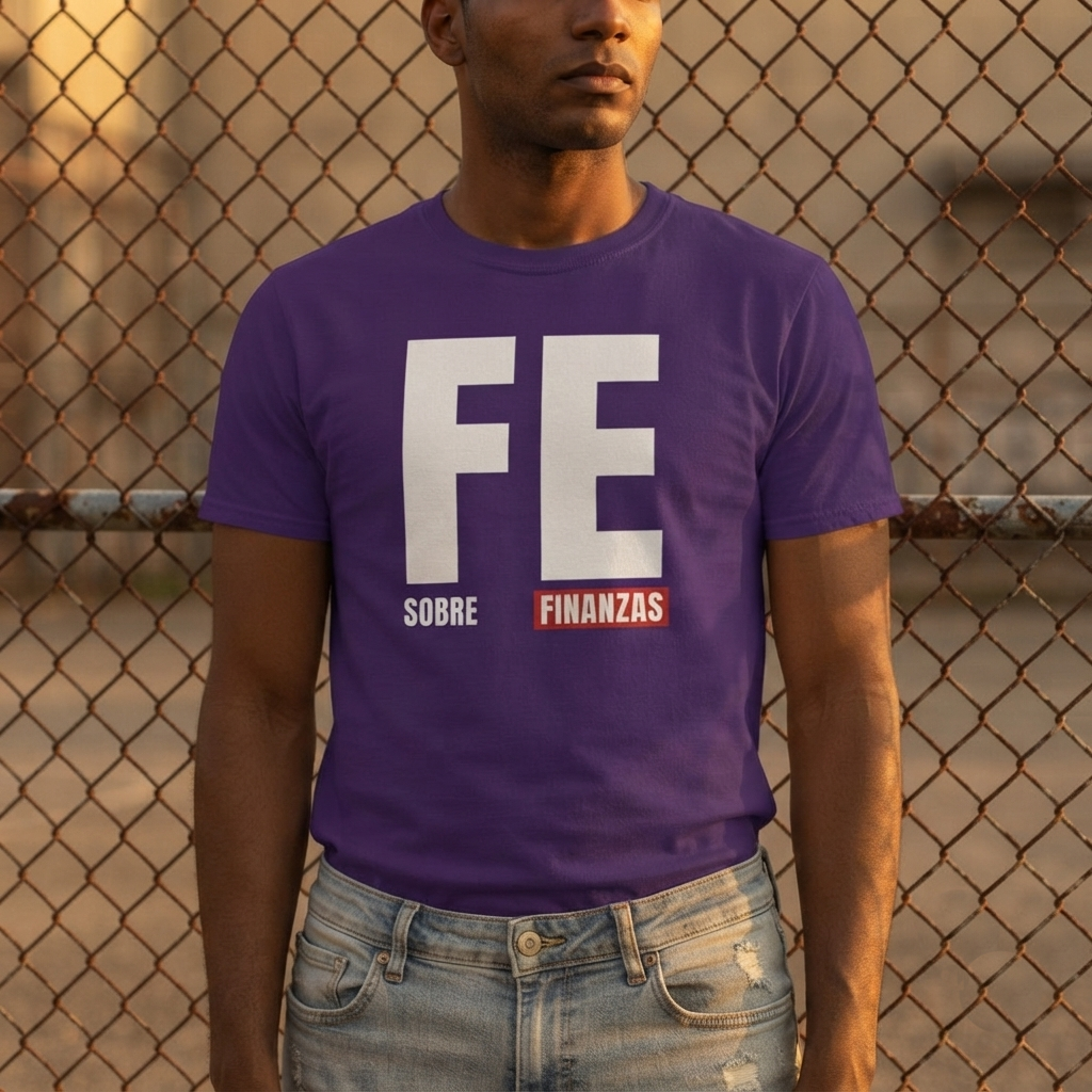 Playera "Fe Sobre Finanzas" | Moda Cristiana Inspiradora