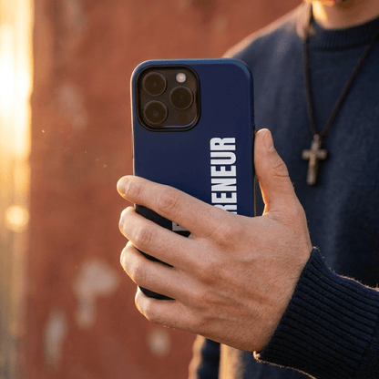 Christian Entrepreneur Mindset iPhone Case - God-Led Entrepreneur Design - Impact Resistant Hard Shell Protective Cover