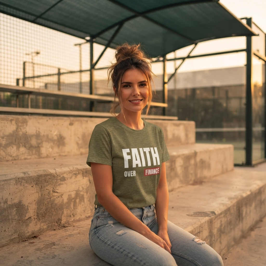 "Faith Over Finance" T-Shirt | Biblical Principles Christian Apparel