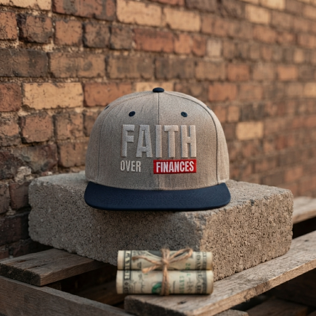 Faith Over Finances Snapback Hat - Christian Streetwear Cap