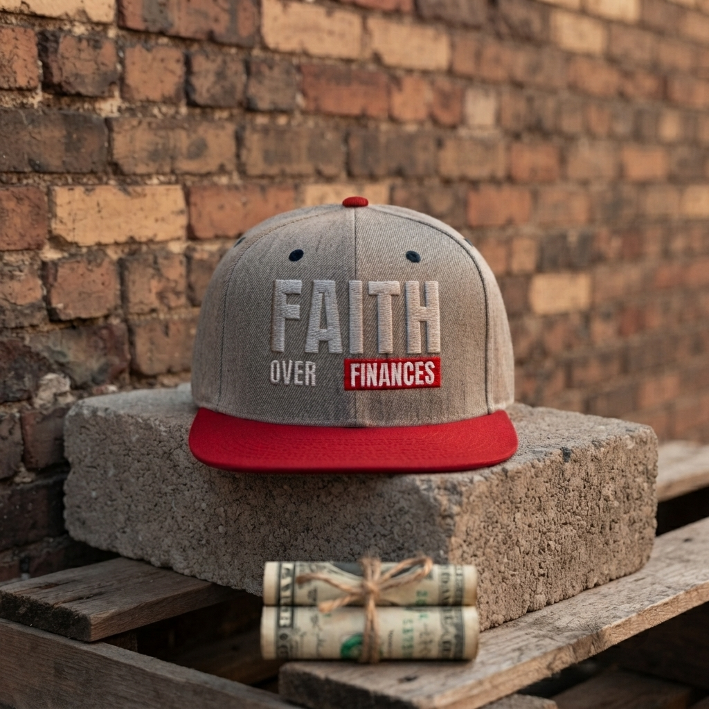 Faith Over Finances Snapback Hat - Christian Streetwear Cap