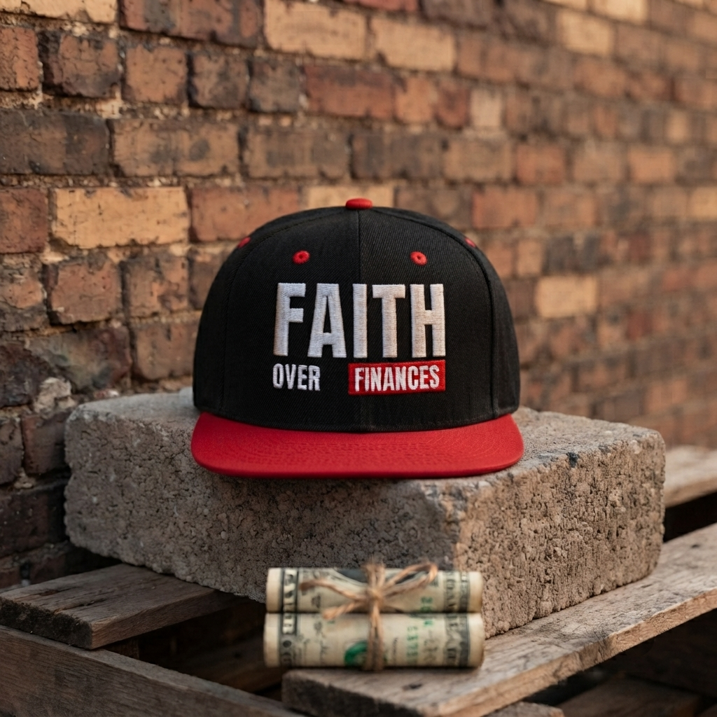 Faith Over Finances Snapback Hat - Christian Streetwear Cap